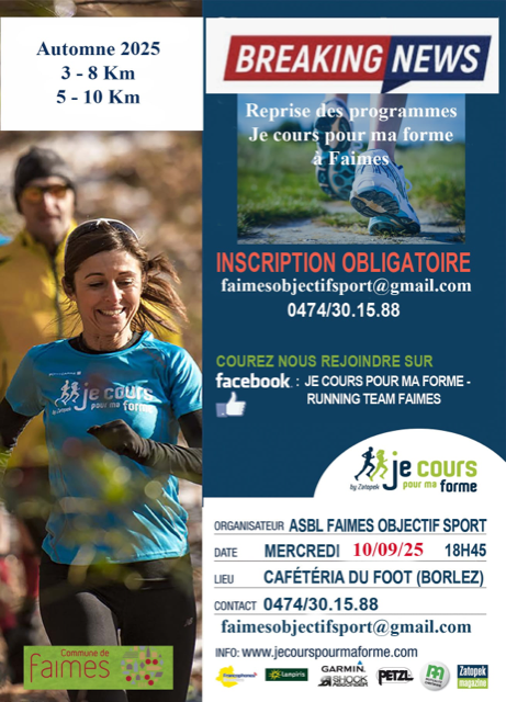Je cours pour ma forme 09 2025