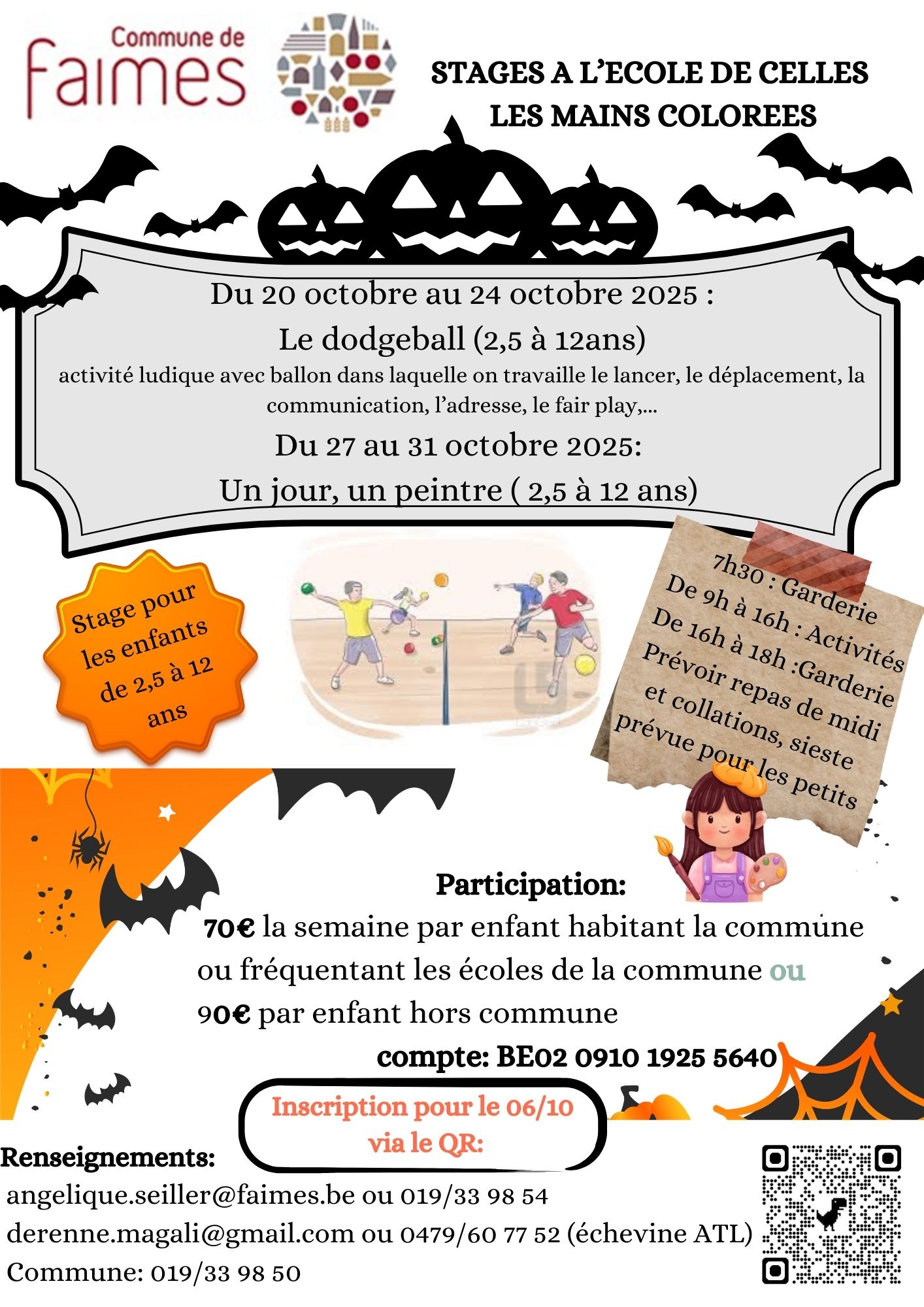 Stages d'automne 2025